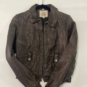 Seven for all mankind women’s leather jacket